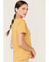 Wrangler Women's Long Live Cowboys Desert Graphic Tee, Mustard, hi-res