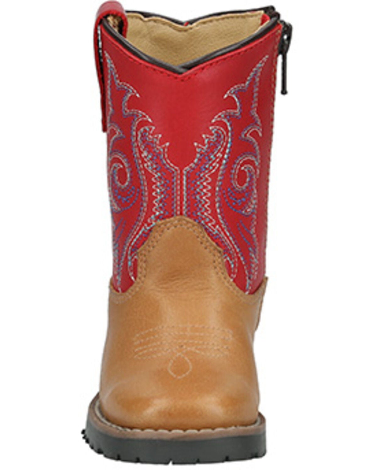 Image #3 - Smoky Mountain Toddler Boys' Autry Western Boots - Square Toe, Tan, hi-res
