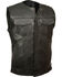Image #1 - Milwaukee Leather Men's Collarless Zip Front Club Style Vest - Big 4X, Black, hi-res