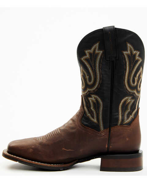 Image #3 - Dan Post Men's 11" Imperial Cowboy Certified Western Performance Boots - Broad Square Toe, Brown, hi-res