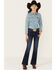 Image #1 - Shyanne Girls' Dark Wash Stretch Bootcut Riding Jeans, Dark Wash, hi-res