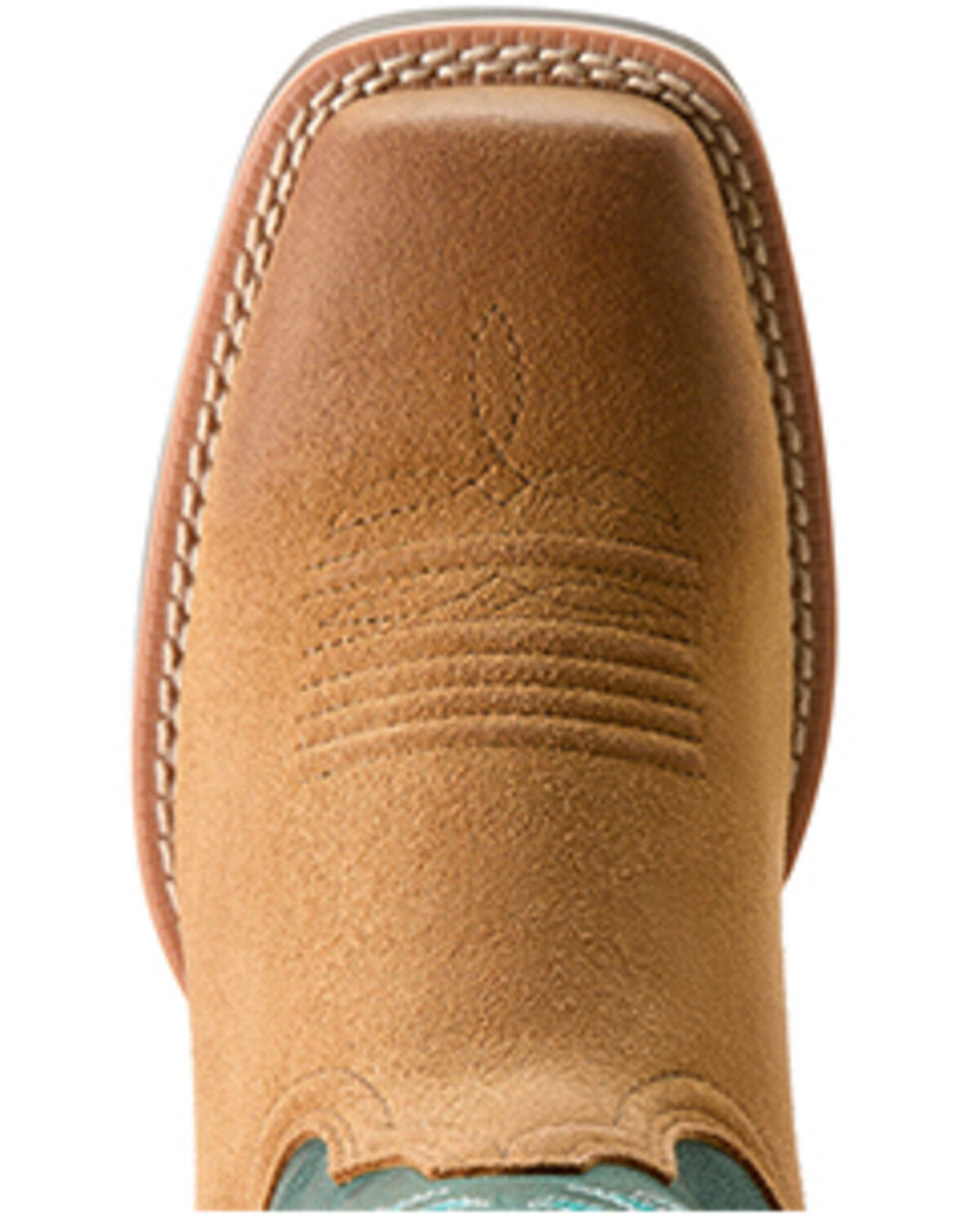 Image #4 - Ariat Women's Hybrid Ranch Time Roughout Performance Western Boots - Broad Square Toe, Brown, hi-res