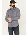 Rock & Roll Denim Men's FR Southwestern Print Long Sleeve Work Shirt , Black, hi-res
