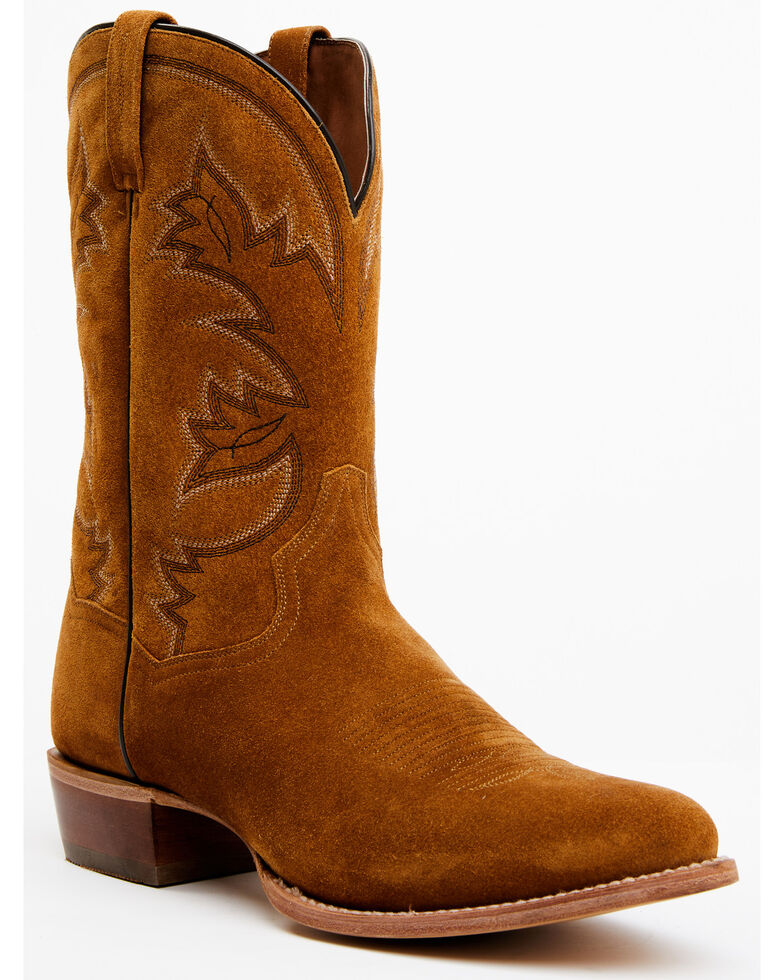 Dan Post Men's Becker Western Boots - Round Toe, Brown, hi-res