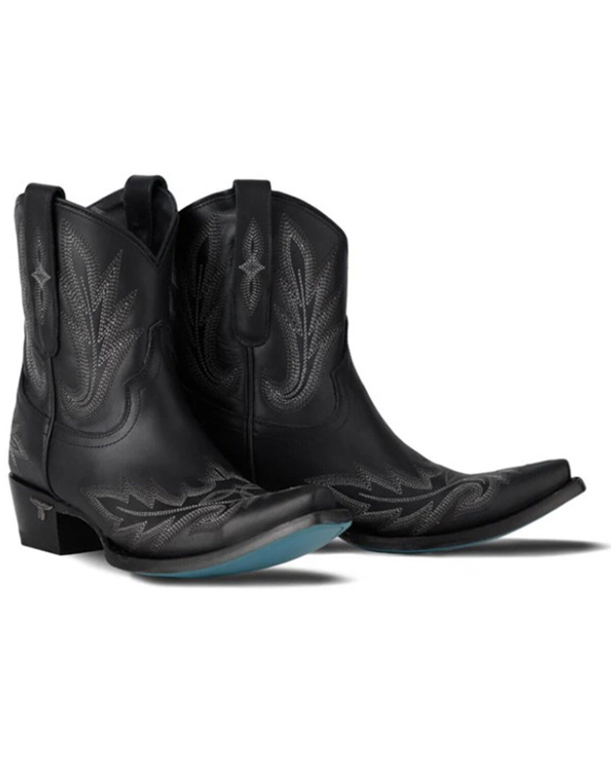 Image #1 - Lane Women's Lexington Western Booties - Snip Toe, Jet Black, hi-res
