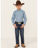 Image #1 - Wrangler 20X Little Boys' Barksdale Dark Wash Vintage Bootcut Stretch Denim Jeans, Dark Wash, hi-res