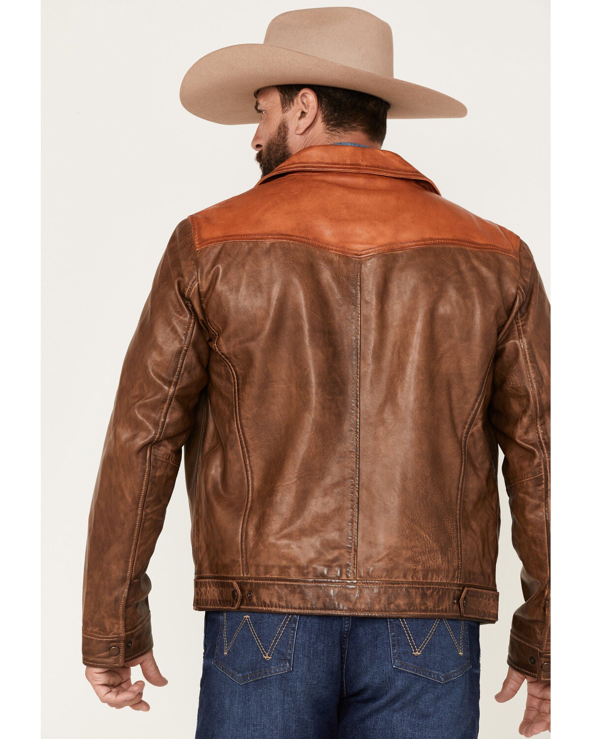 Scully Men's Color Block Leather Jacket 