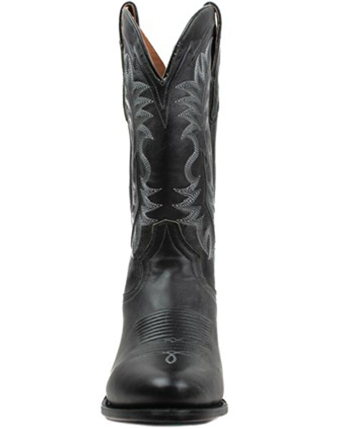 Image #4 - Dan Post Men's 13" Elko Distressed Western Boots - Round Toe, Black, hi-res