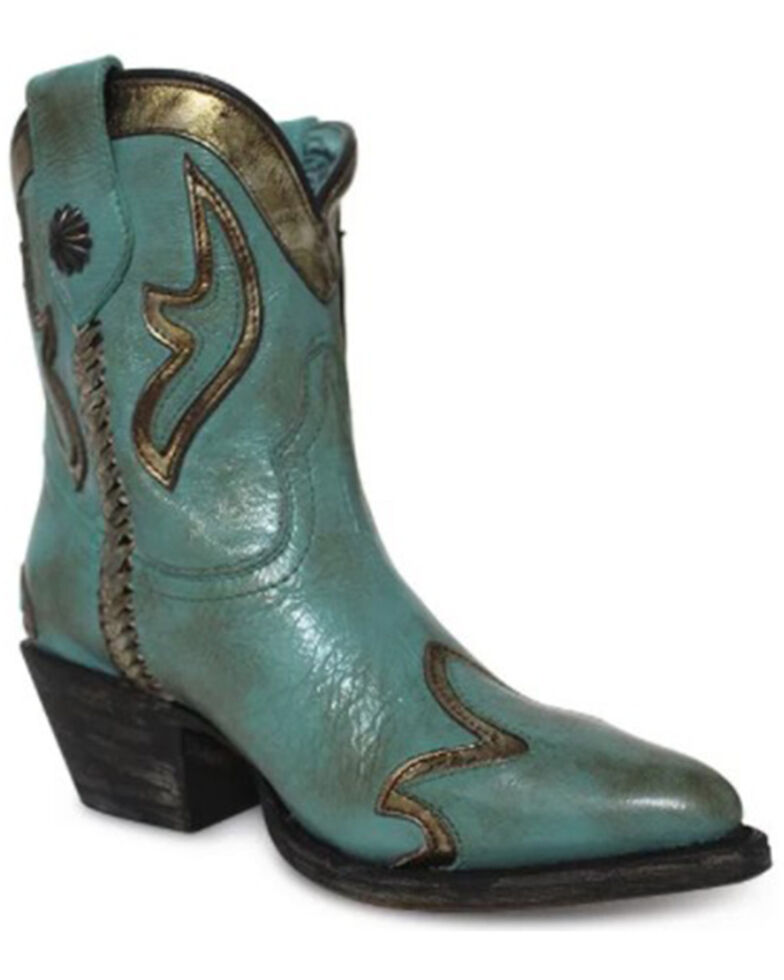 Corral Women's Woven Western Boots - Pointed Toe, Turquoise, hi-res