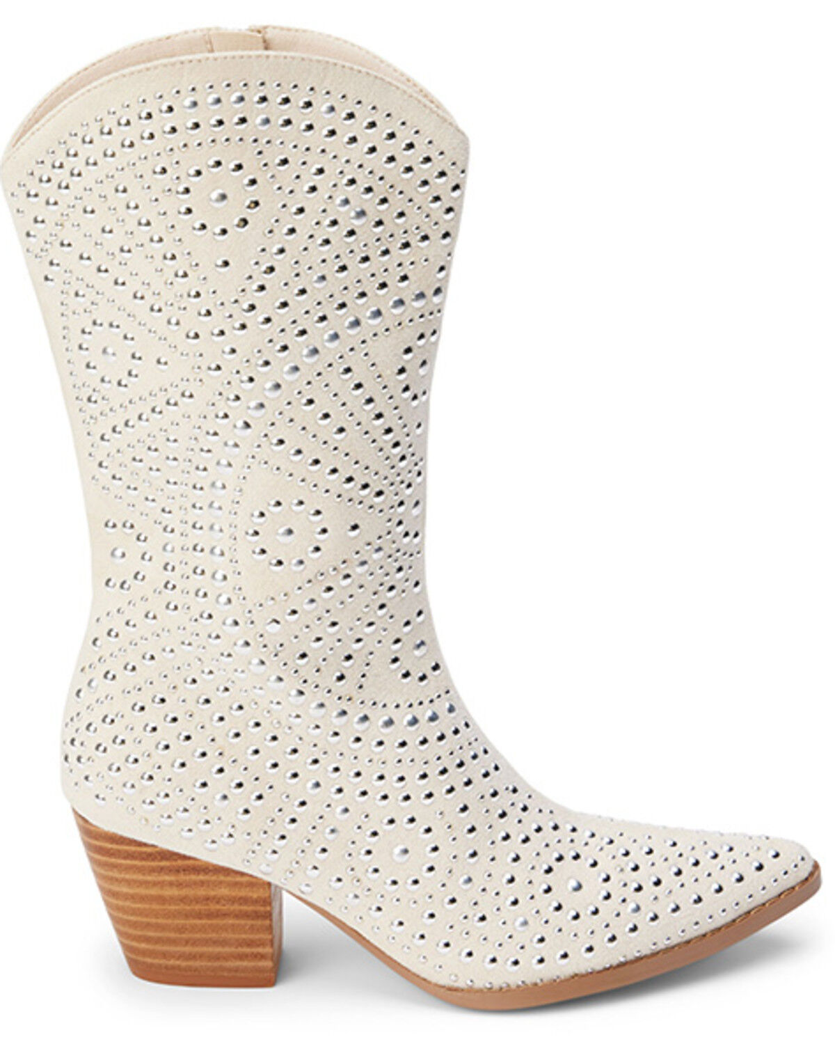 Image #2 - Matisse Women's Twain Studded Western Boots - Round Toe, Natural, hi-res