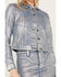 Image #4 - Idyllwind Women's Goldfinch Denim Foiled Jacket, Light Medium Wash, hi-res
