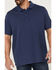 Image #3 - Brothers and Sons Men's Solid Slub Short Sleeve Polo Shirt , Navy, hi-res