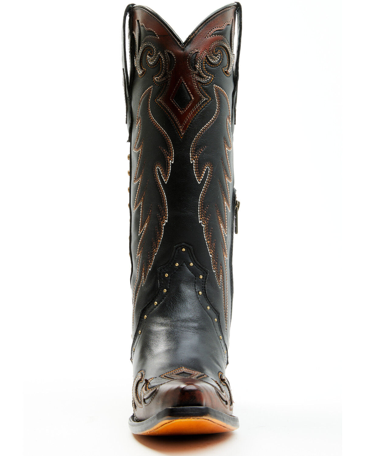 Image #4 - Corral Women's Triad Studded Western Boots - Snip Toe, Black, hi-res