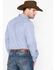 Image #3 - Cinch Men's Striped Print Tencel Long Sleeve Button-Down Western Shirt - Big & Tall, Royal Blue, hi-res