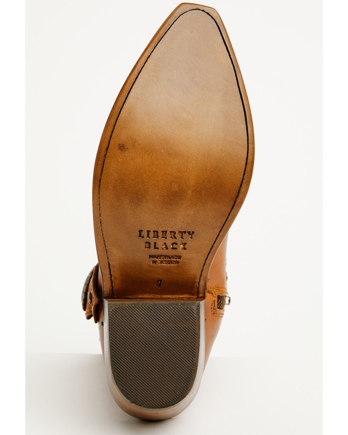Image #7 - Liberty Black Women's Shirley Concho Western Booties - Snip Toe, Tan, hi-res