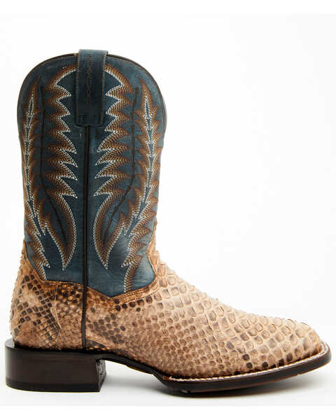 Image #2 - Dan Post Men's Templeton Exotic Snake Western Boots - Broad Square Toe, Tan, hi-res