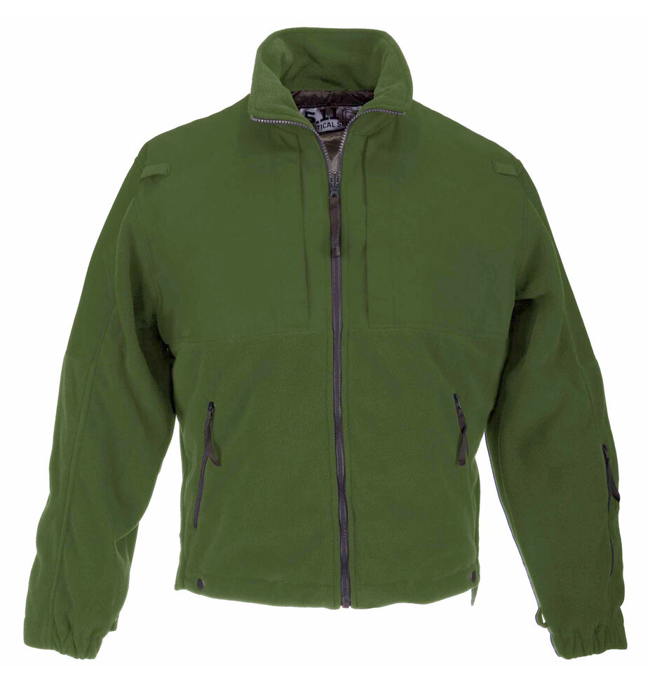 5.11 Tactical Men's Fleece Jacket - 3XL-4XL, Green, hi-res