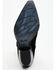 Image #7 - Italian Cowboy Women's Perforated Tall Western Boots - Snip Toe, Black, hi-res