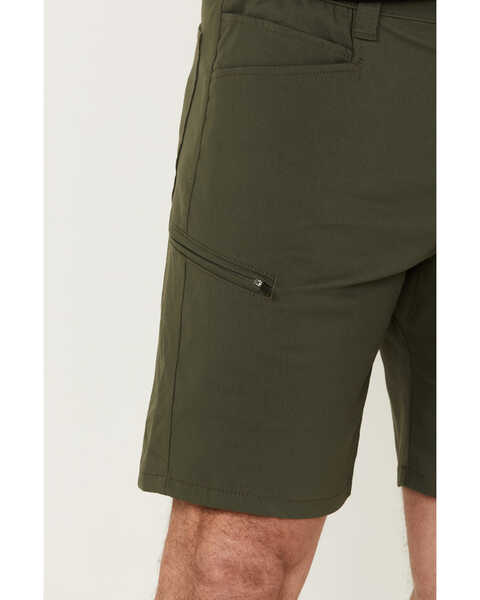Image #2 - ATG by Wrangler Men's All-Terrain Deep Olive Asymmetric Cargo Shorts , Olive, hi-res