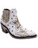 Image #1 - Caborca Silver by Liberty Black Women's A Star is Born Zippered Booties - Snip Toe , White, hi-res