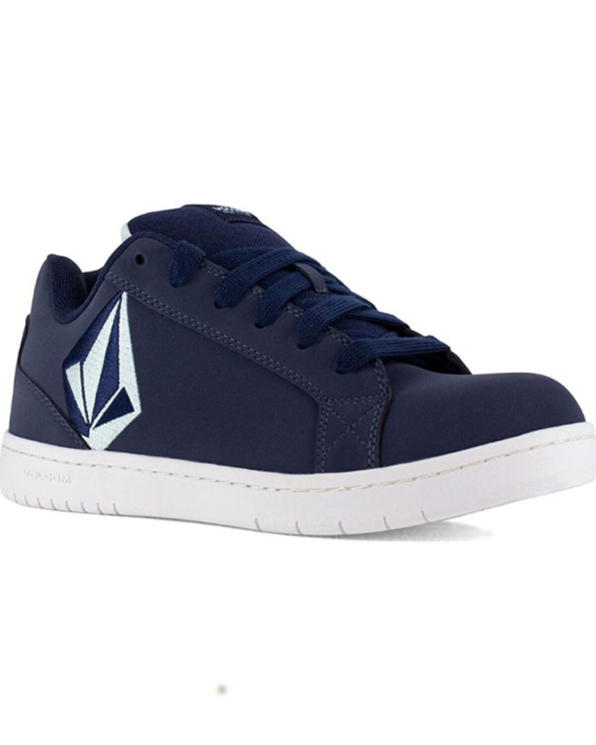 Image #1 - Volcom Men's Stone Skate Inspired Work Shoes - Composite Toe, Blue, hi-res