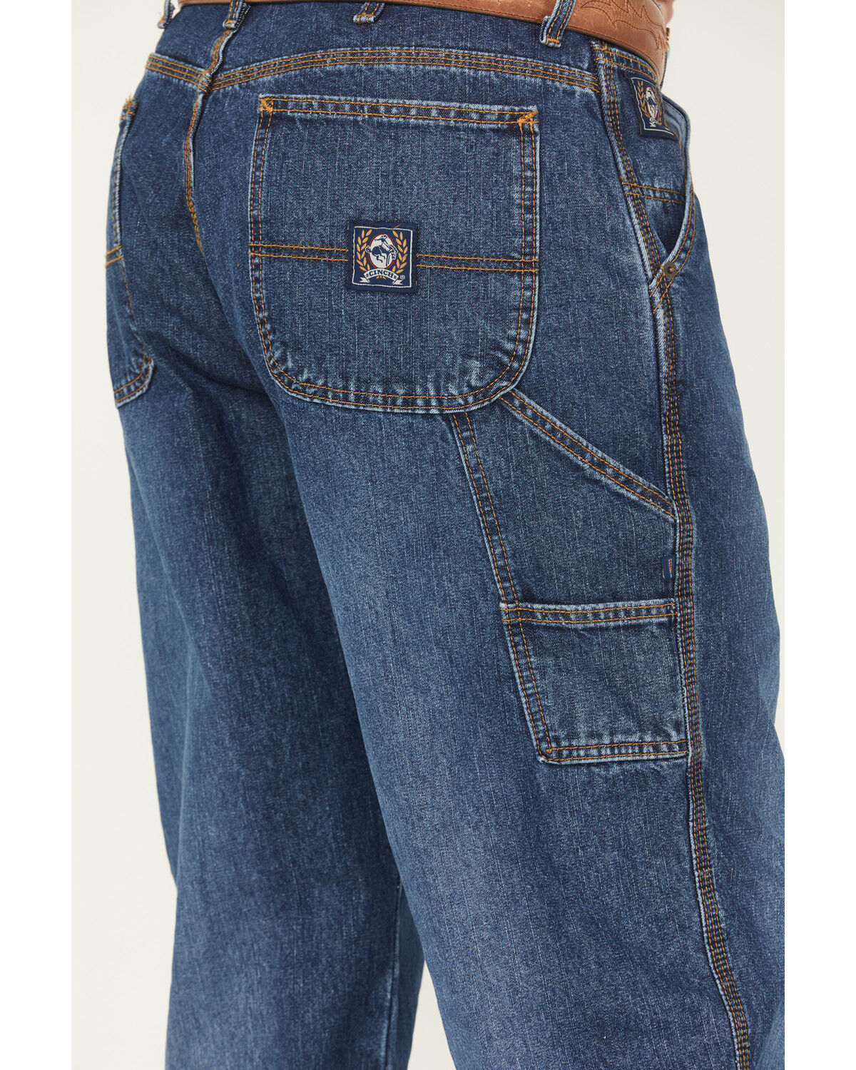 Image #4 - Cinch Men's Blue Label Tapered Loose Fit Jeans, Blue, hi-res