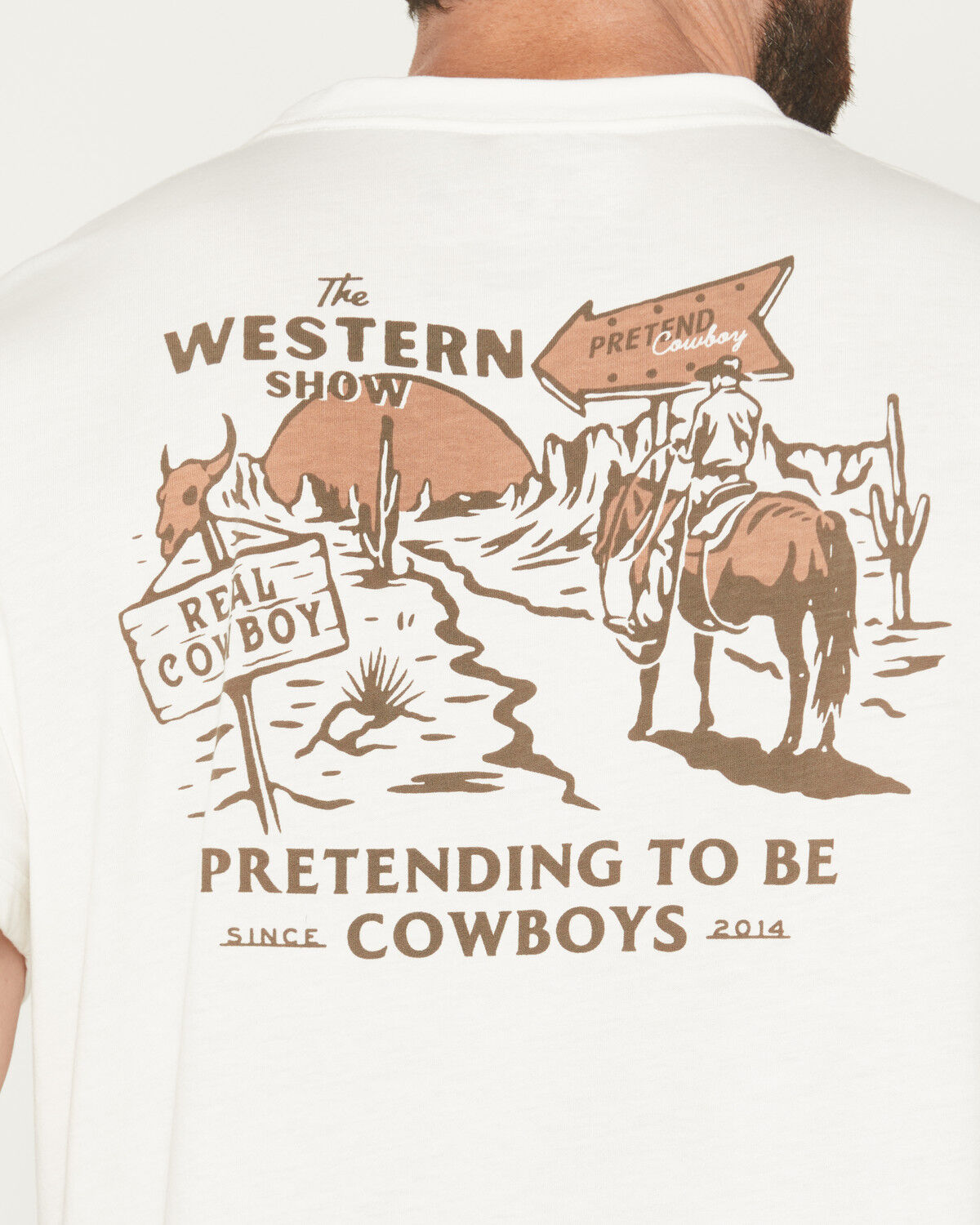 Image #4 - Sendero Provisions Men's Western Show Short Sleeve Graphic T-Shirt, White, hi-res
