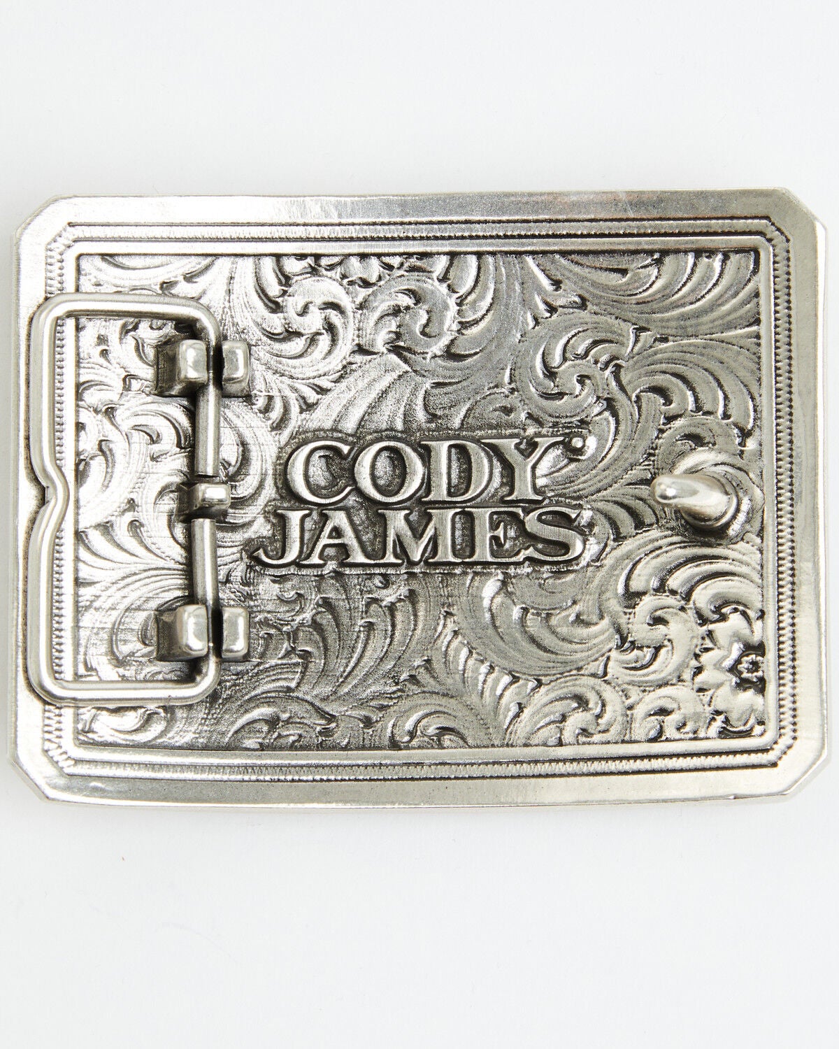 Image #2 - Cody James Buffalo Head Belt Buckle, Silver, hi-res