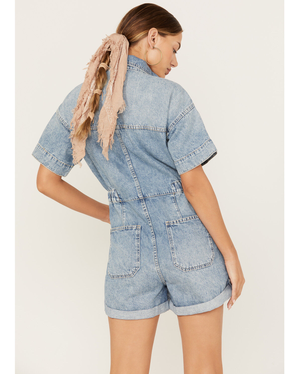 Image #4 - Free People Women's Marci Denim Shortall, , hi-res