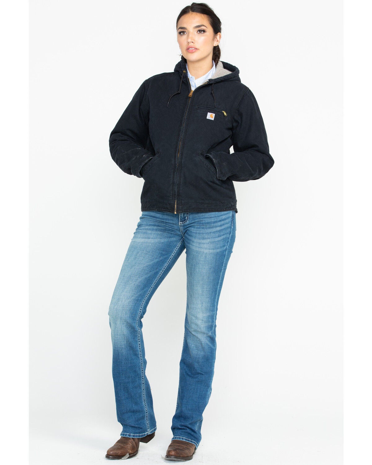 carhartt women's jacket with hood