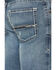 Image #4 - Ariat Men's M5 Clarence Forrest Medium Wash Straight 2X Durable Stretch Denim Jeans, Medium Wash, hi-res