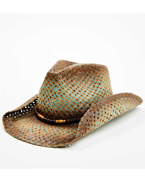 Image #1 - Cody James Heartland Straw Cowboy Hat , Brown, hi-res