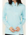 Image #3 - Ariat Women's Rebar Evolve 1/2 Zip Long Sleeve Work Shirt, Turquoise, hi-res