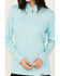 Image #3 - Ariat Women's Rebar Evolve 1/2 Zip Long Sleeve Work Shirt , Turquoise, hi-res