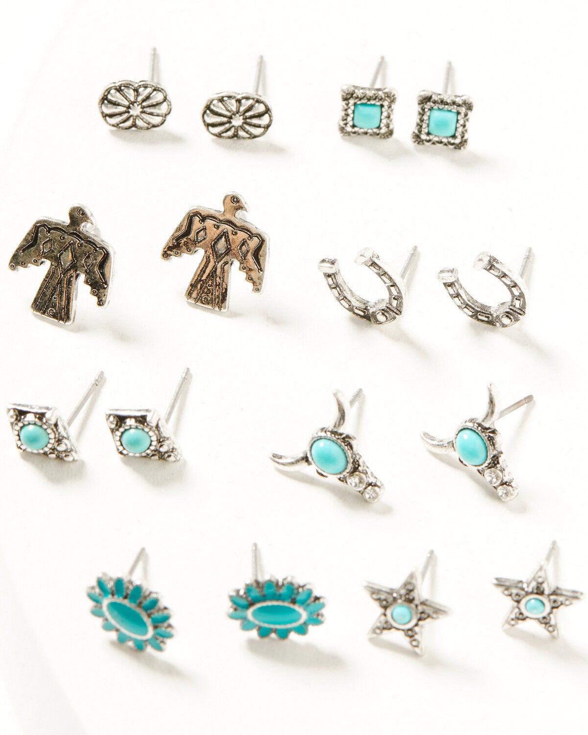Idyllwind Women's Brimfield Antique Earring Set - 8 Piece, Silver, hi-res