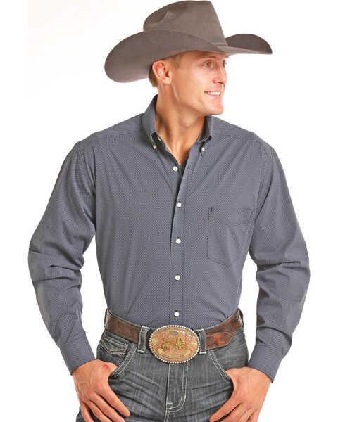 Image #1 - Tuf Cooper Men's Printed Long Sleeve Western Shirt , , hi-res