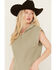 Image #2 - Revel Women's Quarter Zip Sweater Vest, Sage, hi-res