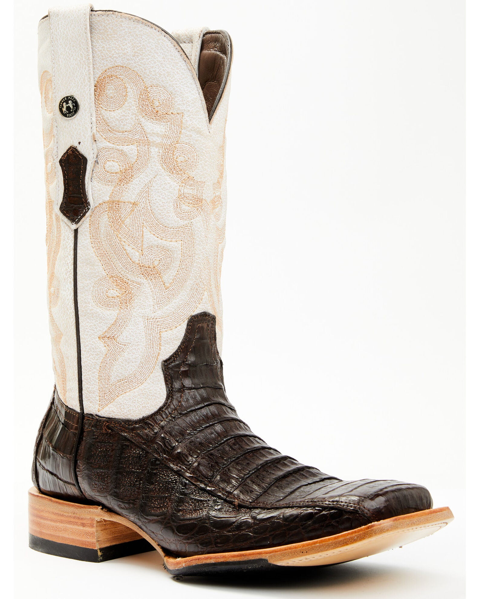 Product Name Tanner Mark Men's Exotic Caiman Belly Western Boots