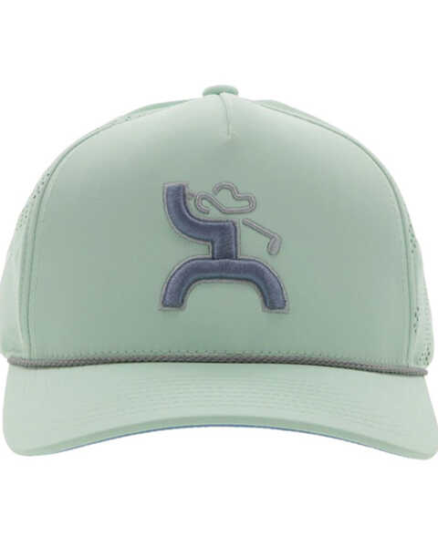 Image #3 - Hooey Men's Golf Logo Embroidered Trucker Cap, Teal, hi-res