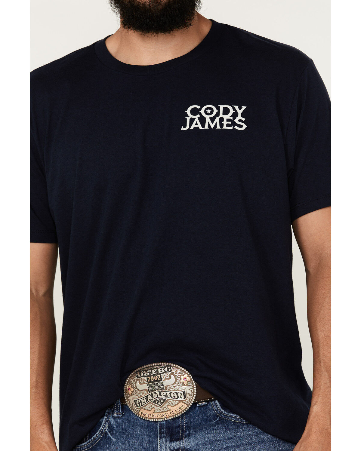 Image #4 - Cody James Men's Smoke Skull Short Sleeve Graphic T-Shirt, Navy, hi-res