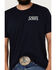 Image #4 - Cody James Men's Smoke Skull Short Sleeve Graphic T-Shirt, Navy, hi-res