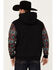 Hooey Men's Summit Southwestern Print Hooded Sweatshirt, Black, hi-res