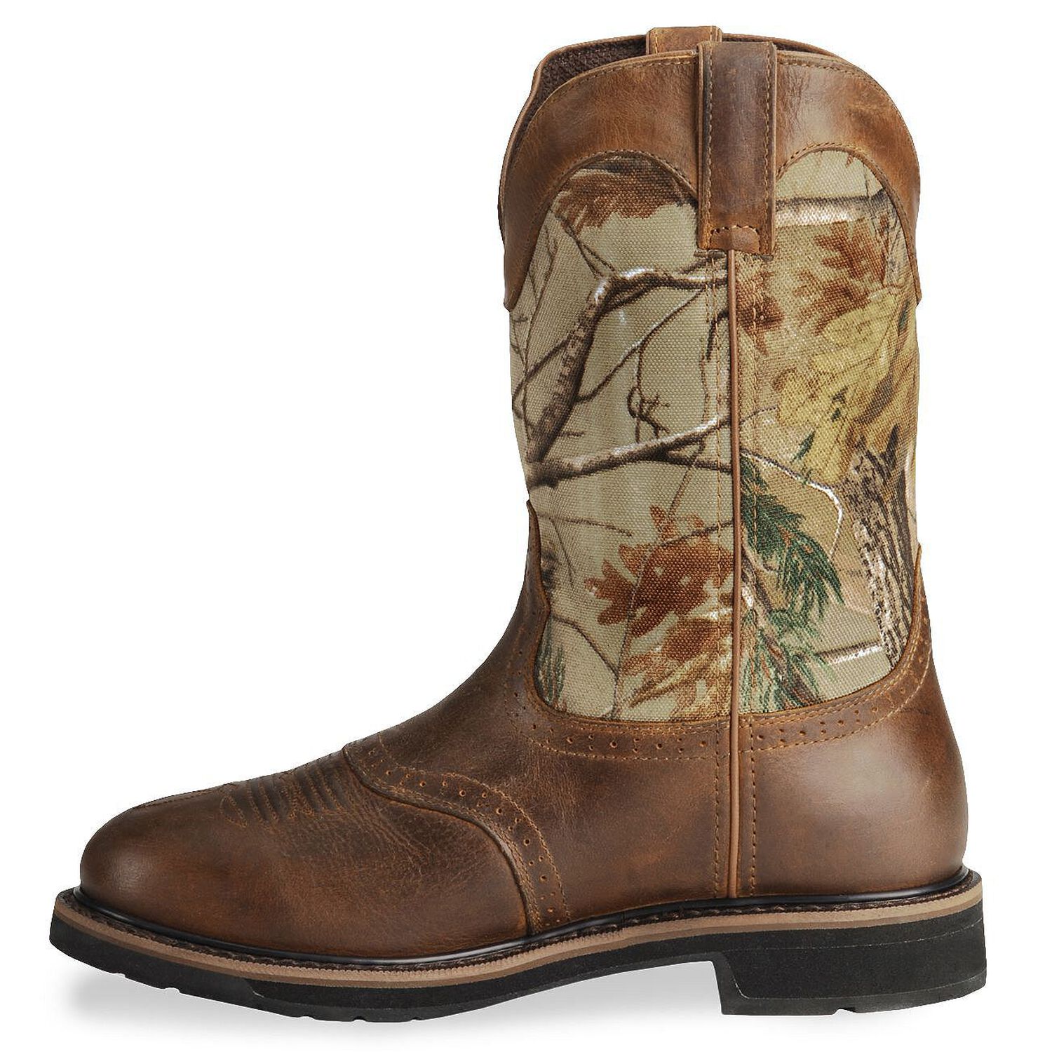 Image #2 - Justin Men's Stampede Trekker Camo Waterproof Boots - Soft Toe, Camouflage, hi-res