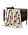 Image #1 - HiEnd Accents Wild Horse Campfire Sherpa Throw, White, hi-res
