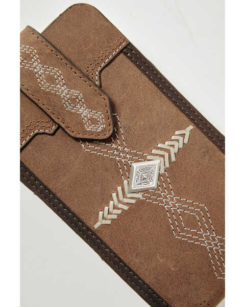 Image #3 - Cody James Men's Southwestern Rodeo Cell Phone Wallet, Brown, hi-res