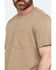 Image #4 - Hawx Men's Pocket Crew Short Sleeve Work T-Shirt - Tall , Tan, hi-res
