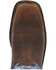 Image #6 - Durango Men's Workhorse Soft Pull On Western Work Boots - Square Toe , Distressed Brown, hi-res