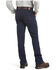 Image #1 - Ariat Men's FR M5 Stretch DuraLight Canvas Stackable Straight Work Pants, Navy, hi-res