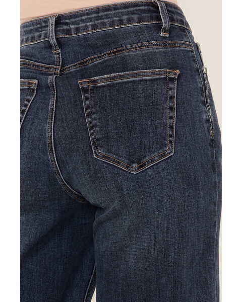 Image #4 - Ceros Women's Dark Wash High Rise Wide Jeans, Blue, hi-res