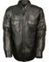 Image #1 - Milwaukee Leather Men's Black Lightweight Leather Shirt - Big & Tall, Black, hi-res